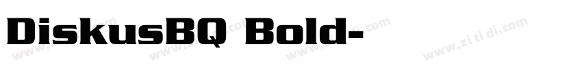 DiskusBQ Bold字体转换